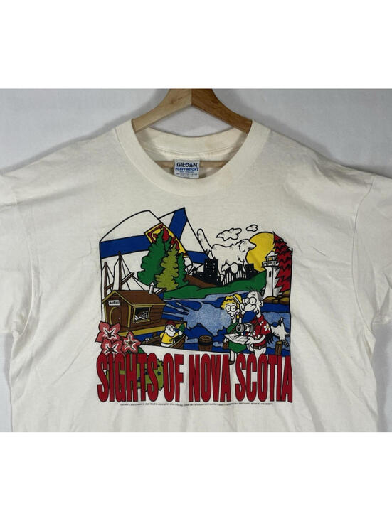 Gildan Other - Vintage Sights of Nova Scotia Gildan Heavyweight Made In Canada T-shirt Sz XL